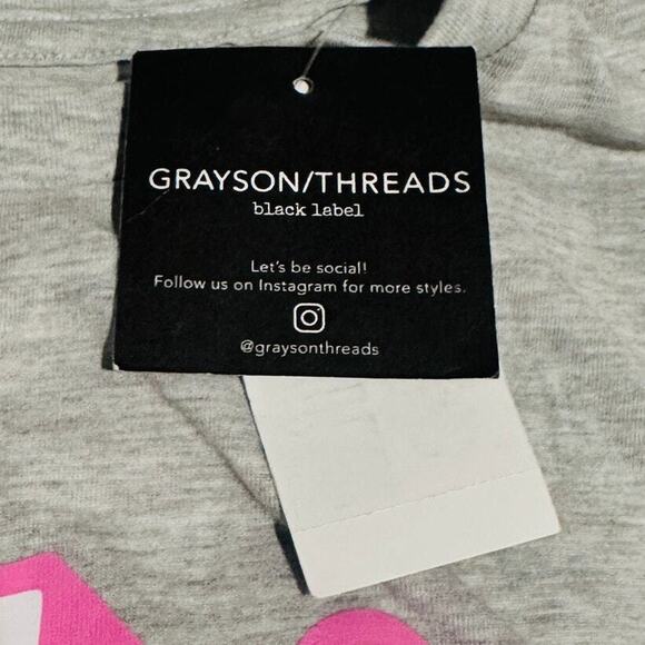 Barbie Short Sleeve T-Shirt Plus 3X Crewneck Heather Gray Feminine Girly NEW - Picture 4 of 5